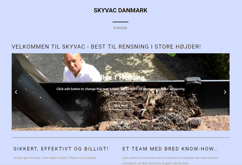 Ny hjemmeside